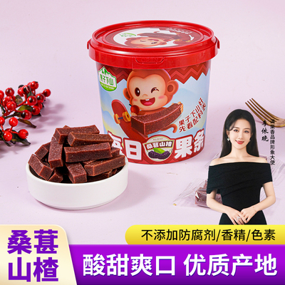 果子下山桑葚山楂条458g罐