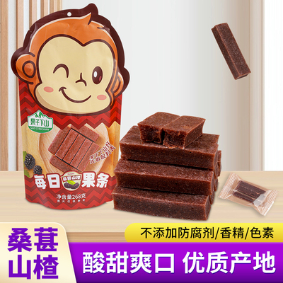 果子下山桑葚山楂条268g袋